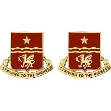 30th Field Artillery Regiment Unit Crest (Striving to the Highest)